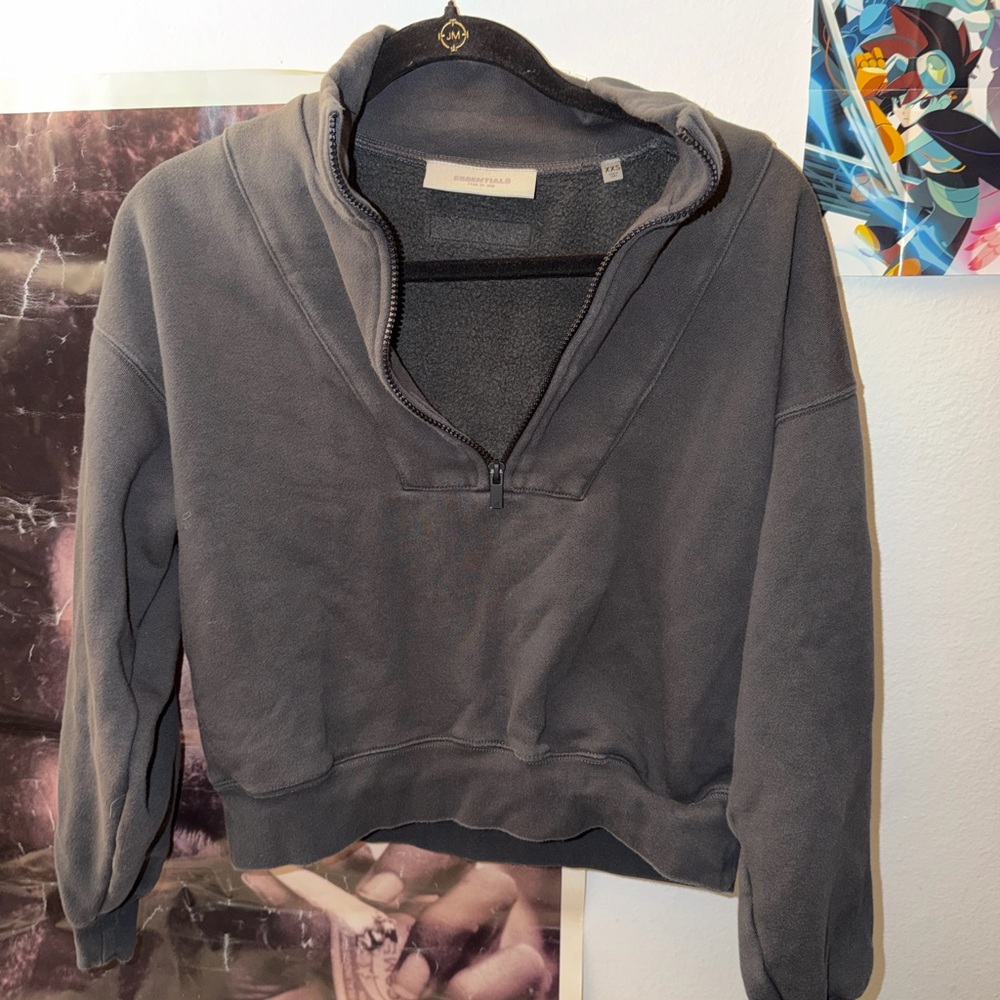 fear of god essential quarter zip